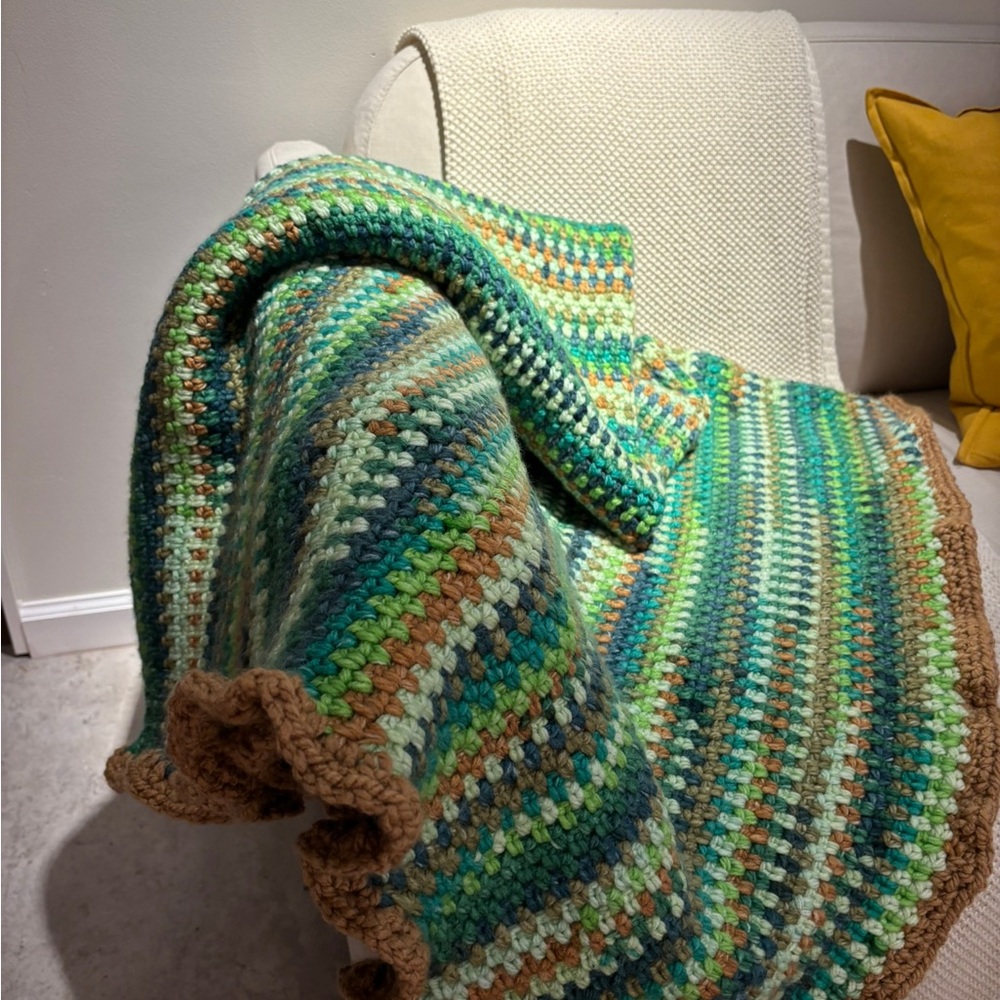 Woodland Forest Ruffle Blanket